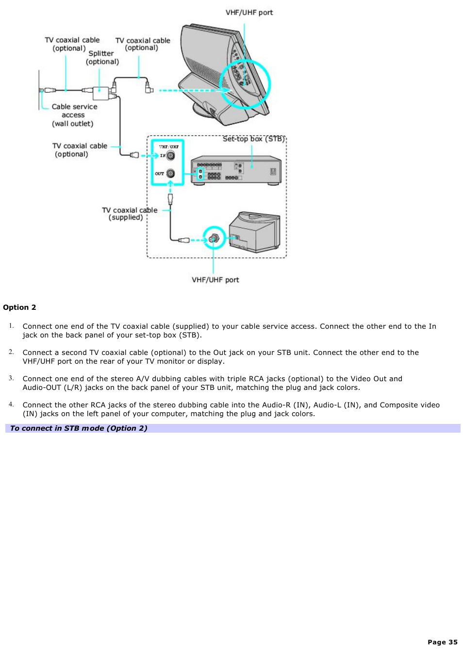 Sony PCV-V210P User Manual | Page 35 / 131