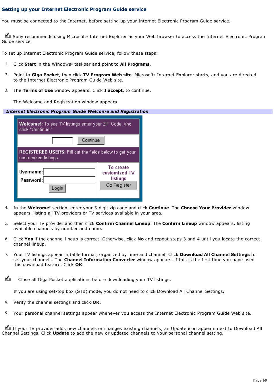 Sony PCV-V210P User Manual | Page 68 / 131