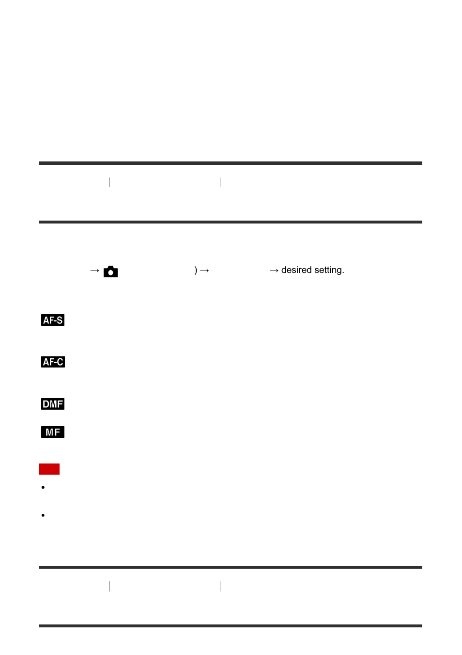 Focus mode [55, Focus area [56, Focus mode | Focus area | Sony DSC-RX100M3 User Manual | Page 71 / 214