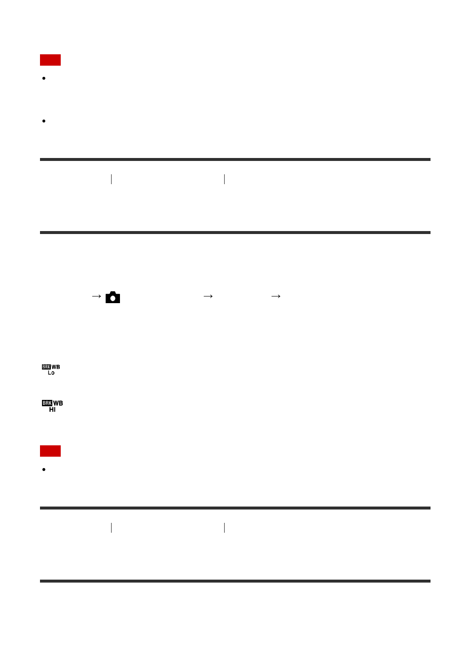 Wb bracket [83, Dro bracket [84, Wb bracket | Dro bracket | Sony DSC-RX100M3 User Manual | Page 90 / 214
