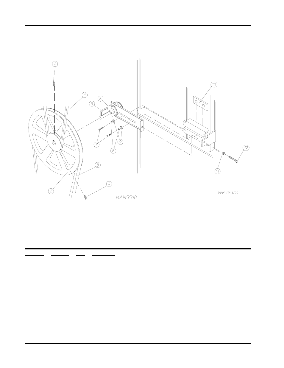 Idler bearing assembly | American Dryer Corp. Phase 7 D30 User Manual | Page 16 / 39