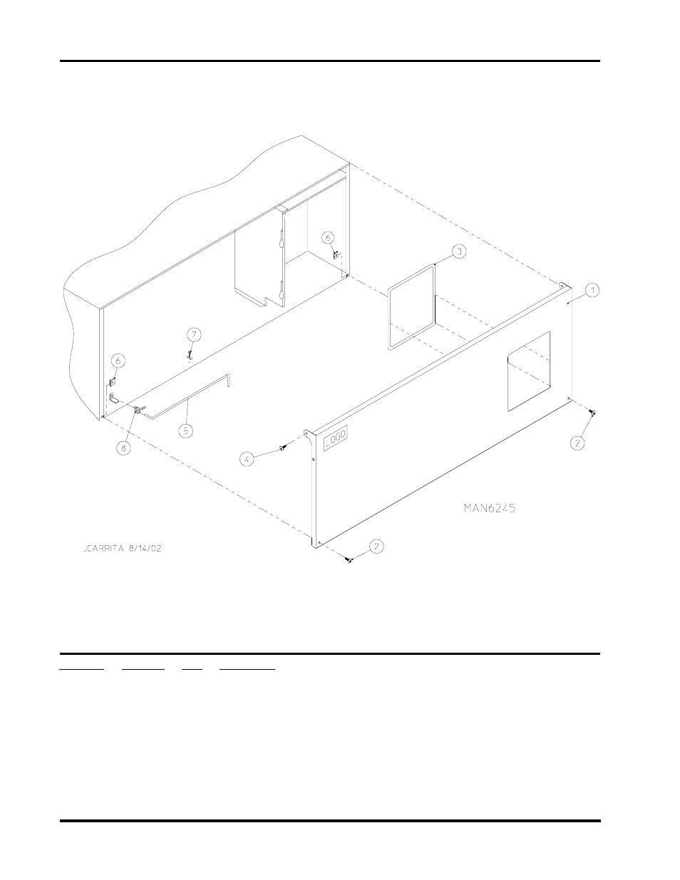 Opl control door assembly, For models mfd. as of july 1, 2002, 2opl control door assembly | American Dryer Corp. Phase 7 D30 User Manual | Page 4 / 39