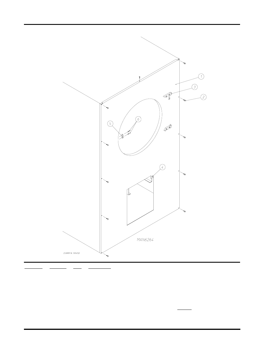 Front panel assembly, For models mfd. as of july 1, 2002, 6front panel assembly | American Dryer Corp. Phase 7 D30 User Manual | Page 8 / 39