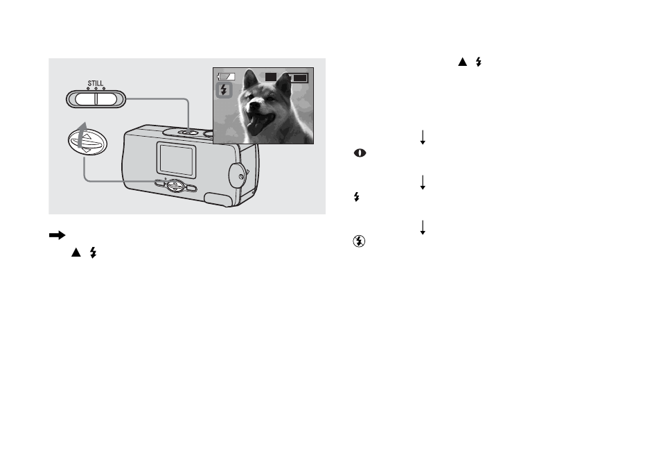 Selecting a flash mode | Sony DSC-U10 User Manual | Page 32 / 104