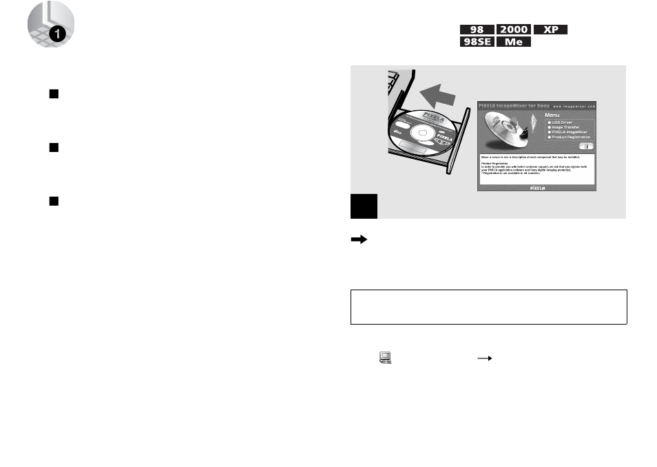 1 installing the usb driver and application, 1installing the usb driver and application | Sony DSC-U10 User Manual | Page 58 / 104