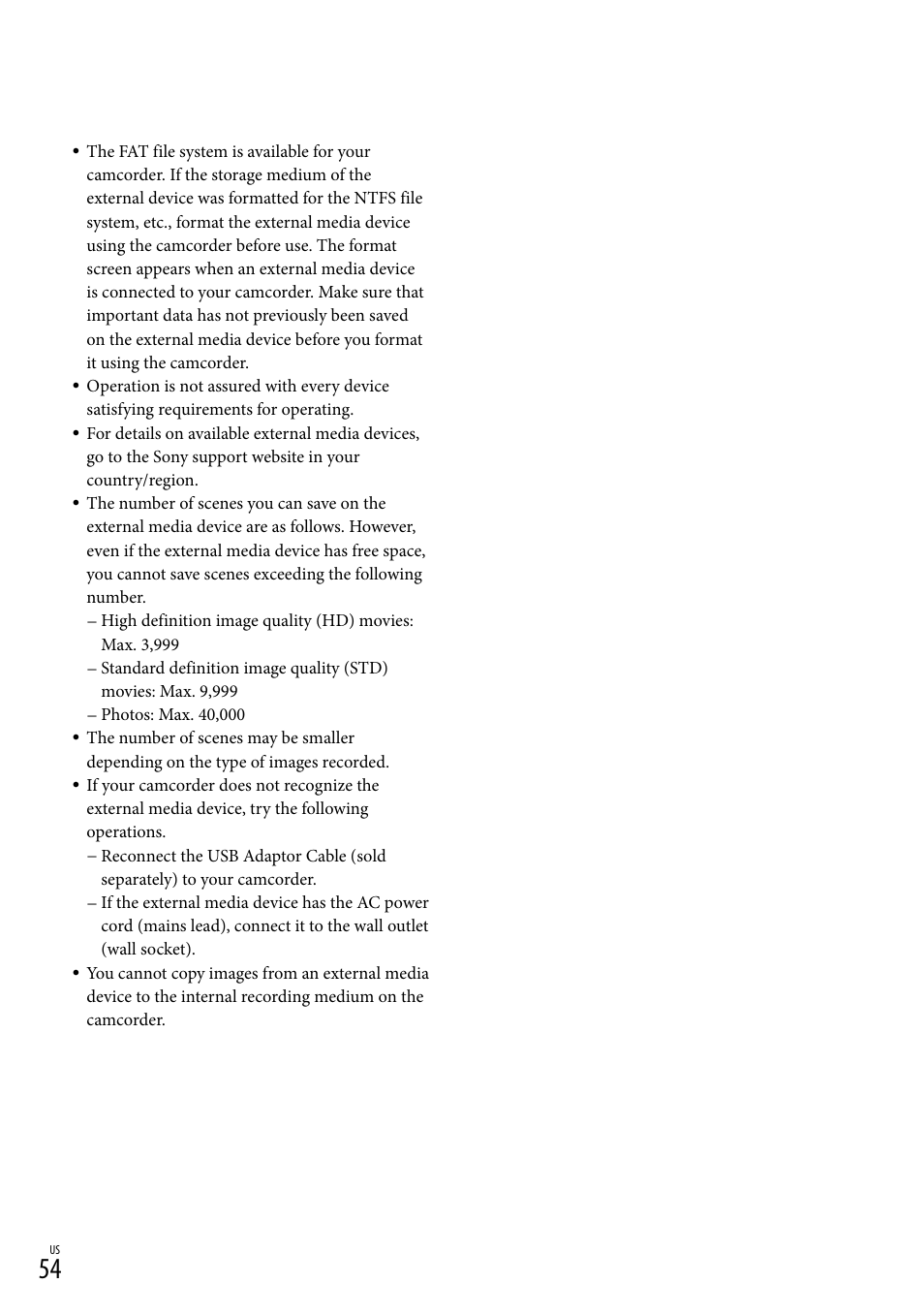 Sony HDR-TD30V User Manual | Page 54 / 84