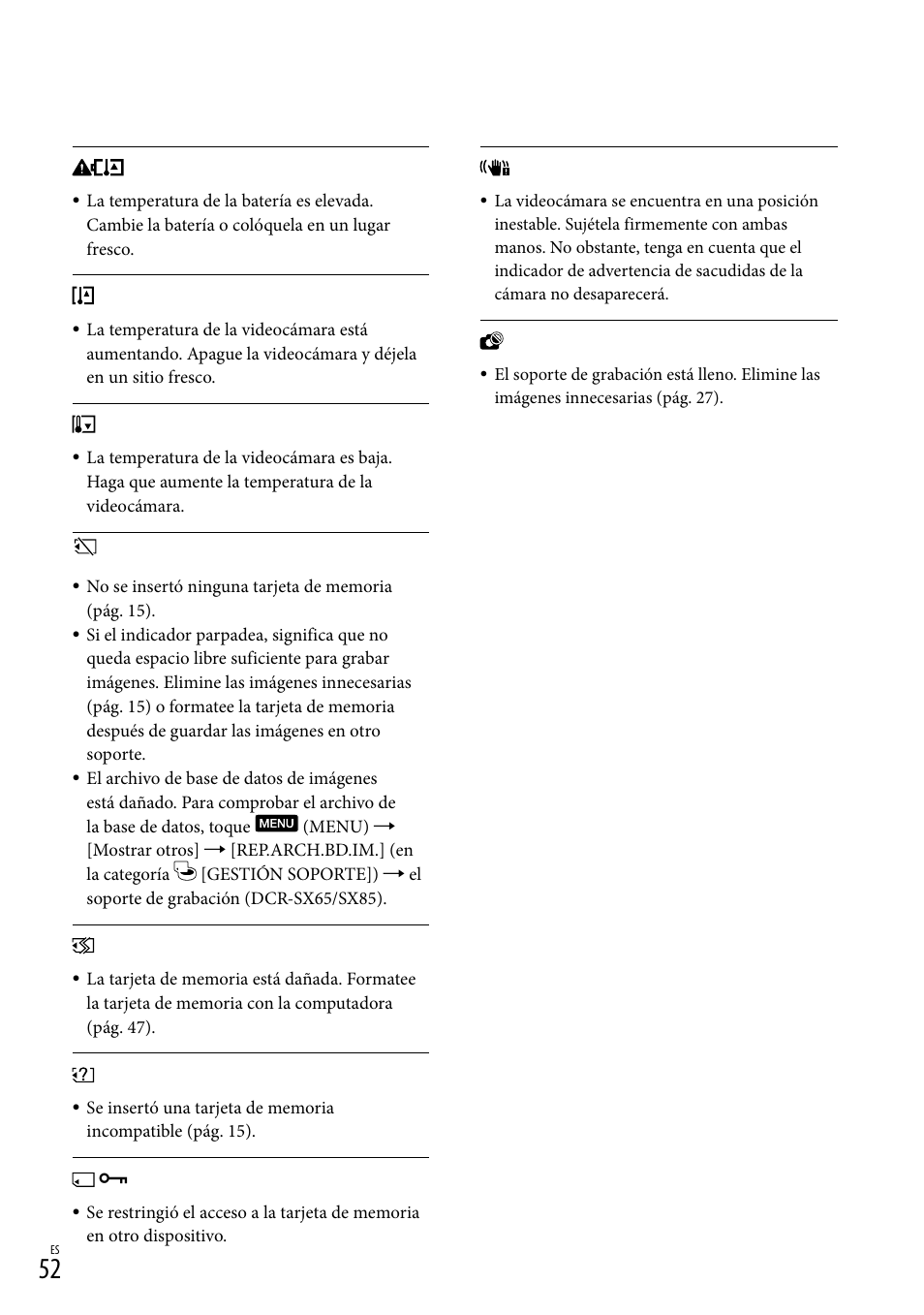 Sony DCR-SX45 User Manual | Page 116 / 131