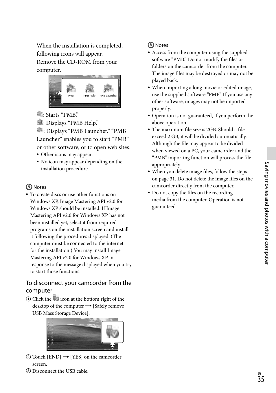 Sony DCR-SX45 User Manual | Page 35 / 131