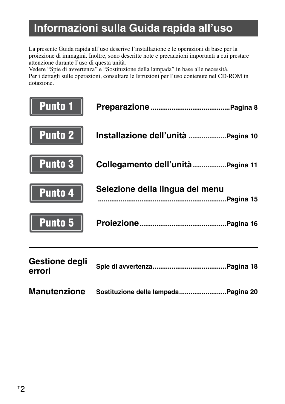 Informazioni sulla guida rapida all’uso | Sony VPL-VW1100ES User Manual | Page 116 / 161