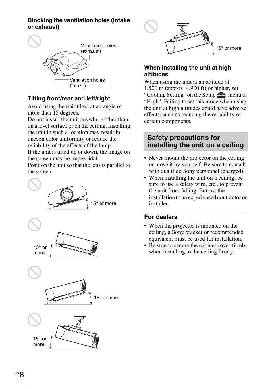 Sony VPL-VW1100ES User Manual | Page 34 / 161