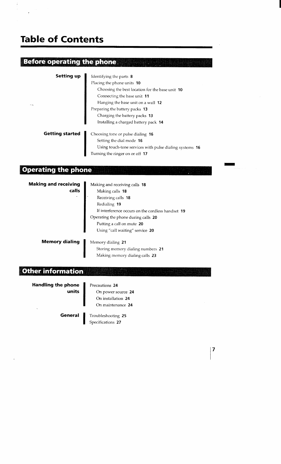 Sony SPP-Q200 User Manual | Page 7 / 52