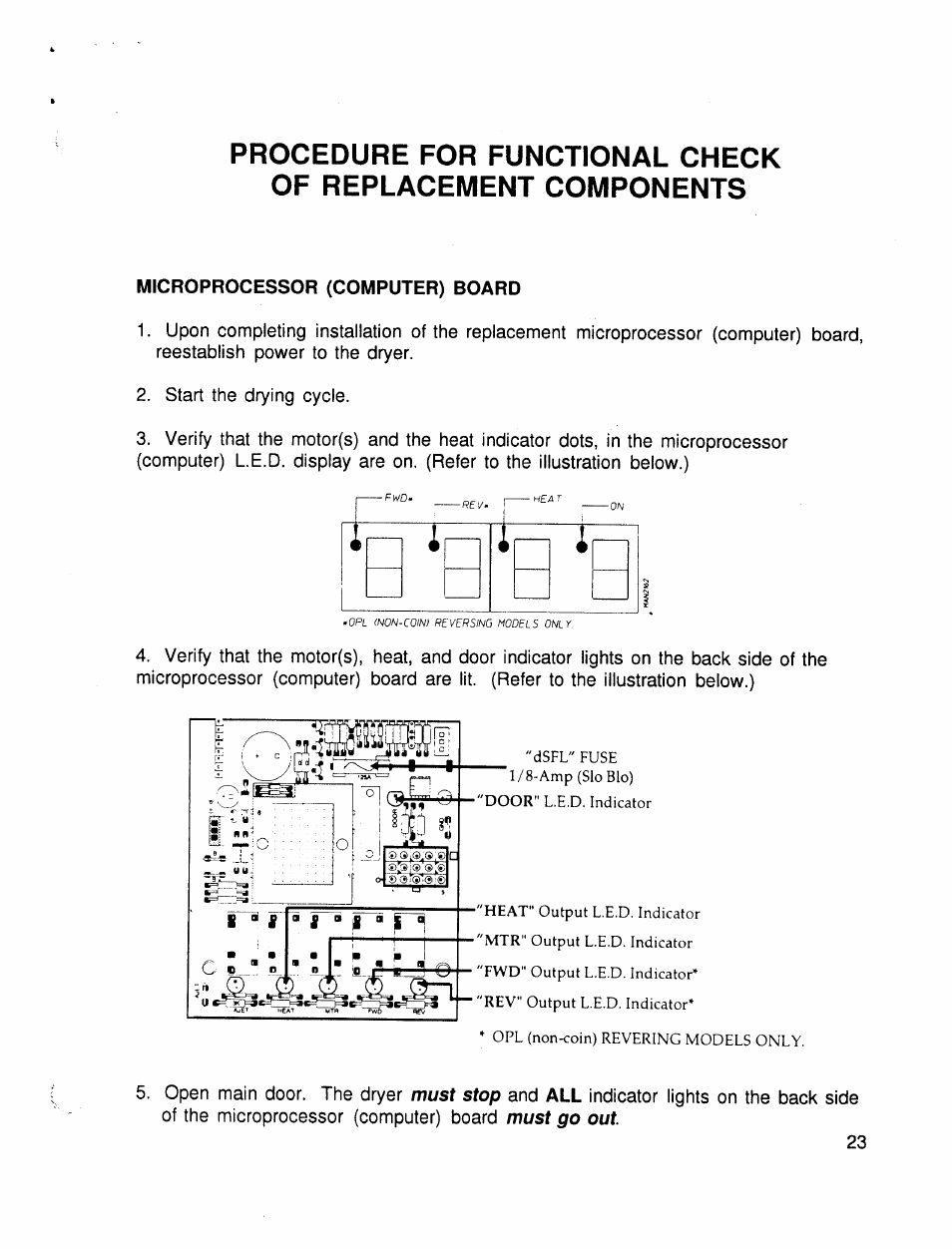Microprocessor (computer) board | American Dryer Corp. 30 lb. Stacked Models User Manual | Page 25 / 26