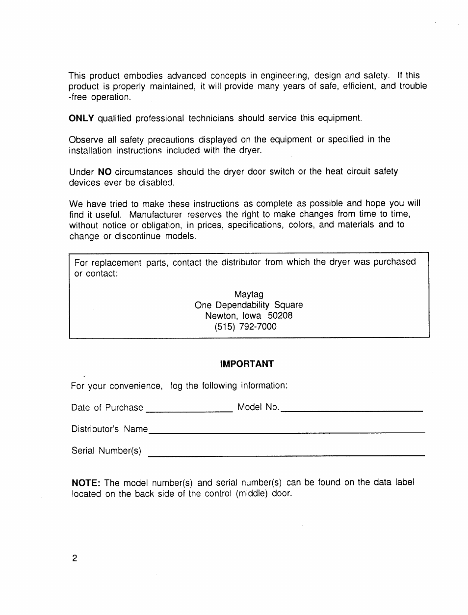 American Dryer Corp. 30 lb. Stacked Models User Manual | Page 4 / 26
