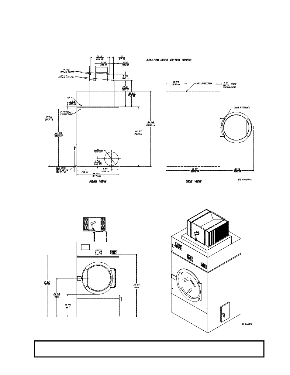 Specifications adh-120 | American Dryer Corp. ADH-120 User Manual | Page 11 / 46