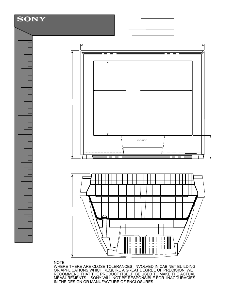 Sony KV-36FS17 User Manual | 1 page
