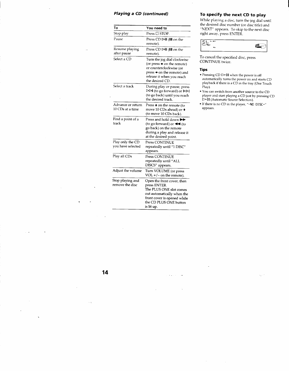 Sony MHC-F100 User Manual | Page 14 / 50
