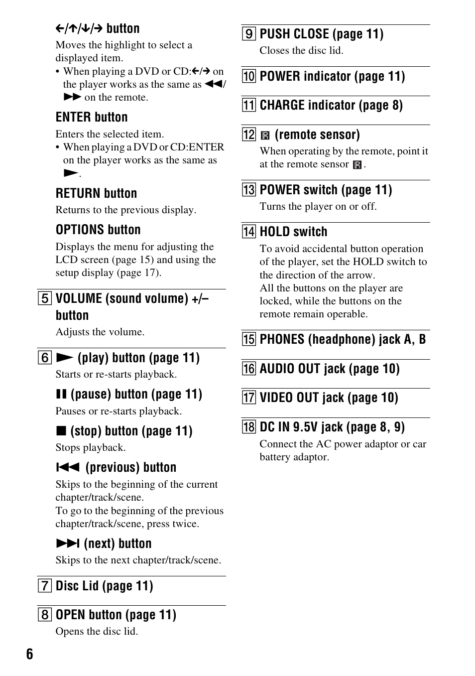 Sony DVP-FX730 User Manual | Page 6 / 36