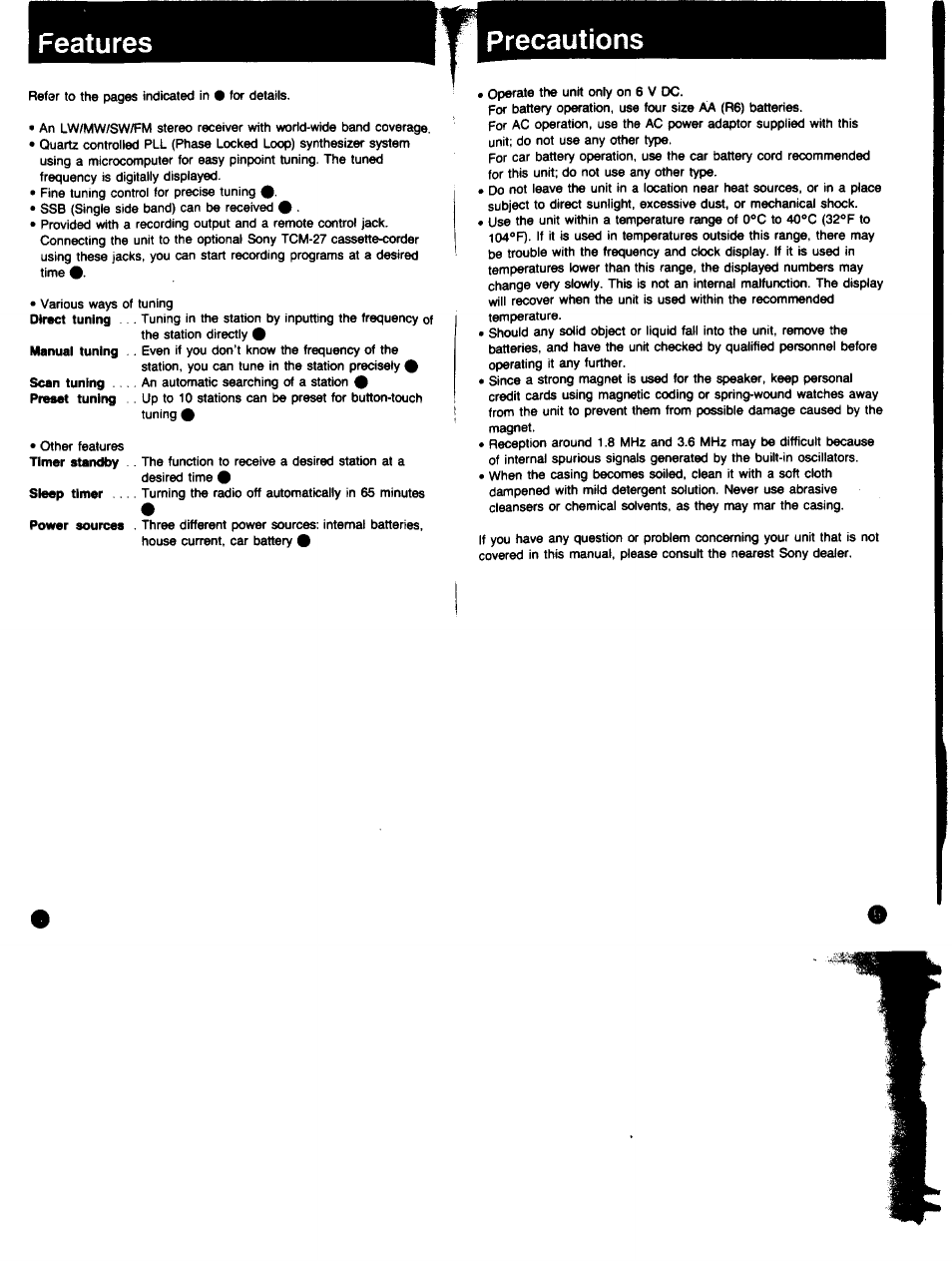 Sony ICF-SW7600 User Manual | Page 3 / 18