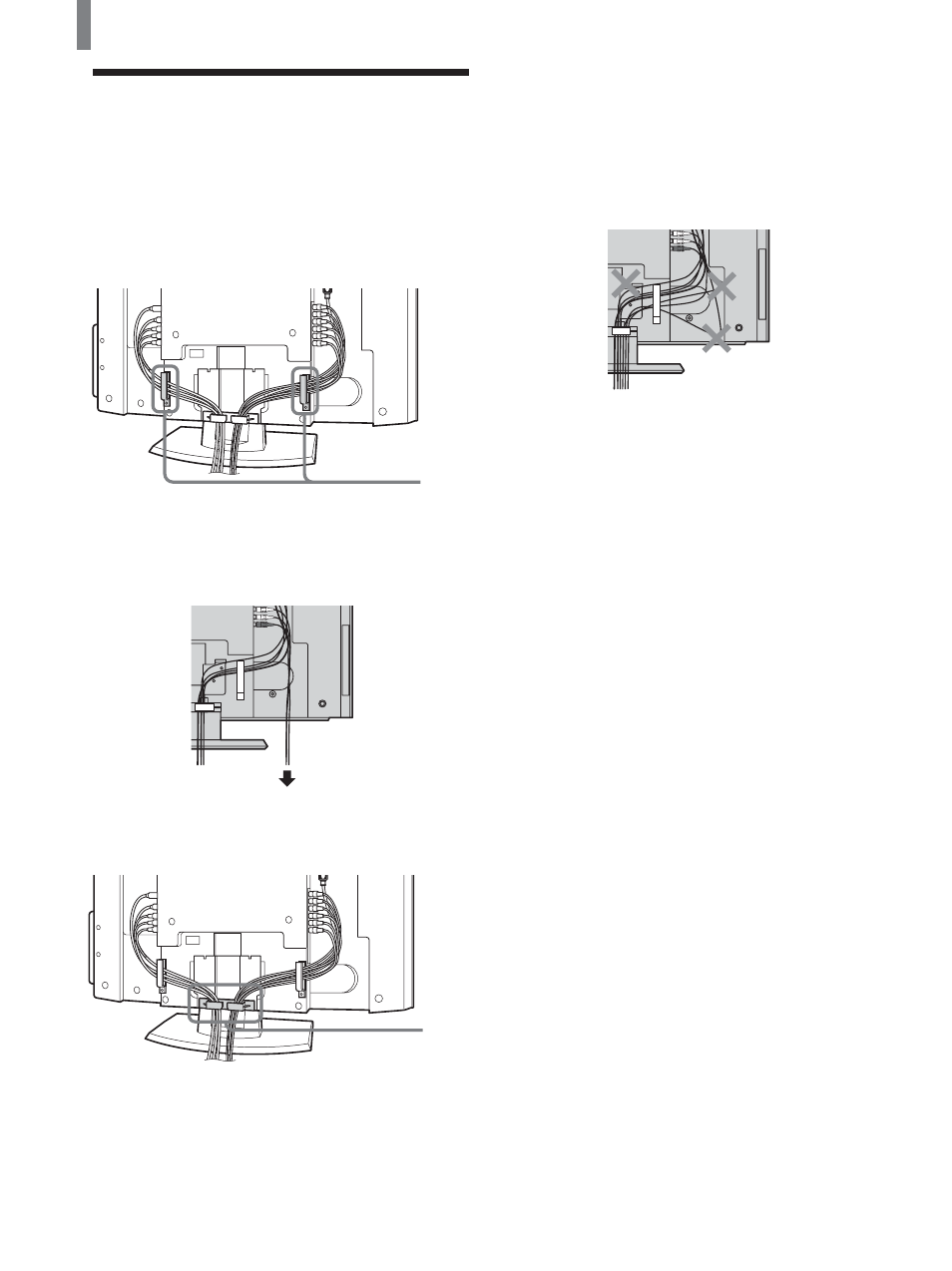 Bundling cords and cables | Sony KLV-21SG2 User Manual | Page 10 / 80