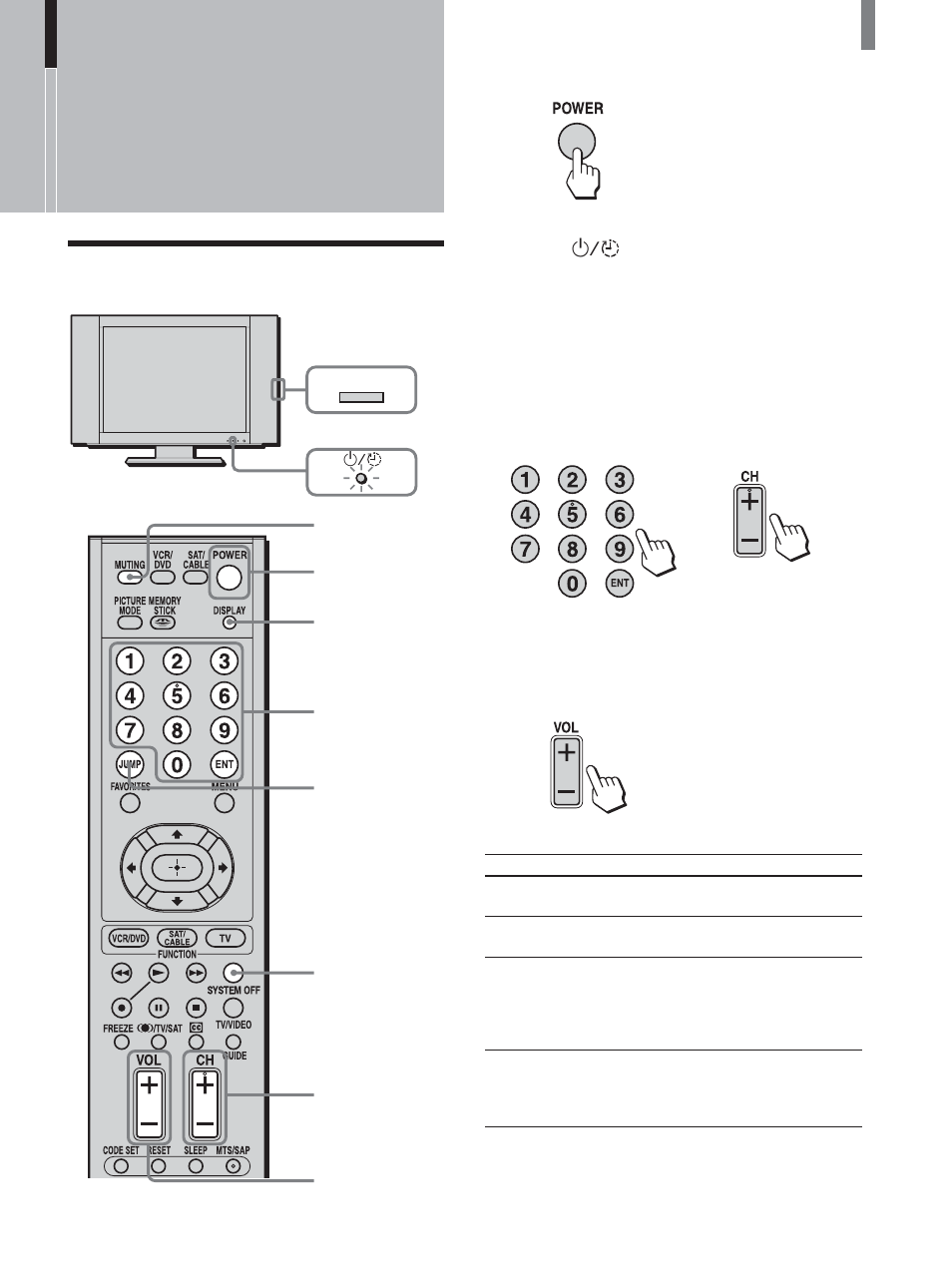 Watching the tv, 12 watching the tv 2 3 | Sony KLV-21SG2 User Manual | Page 23 / 80