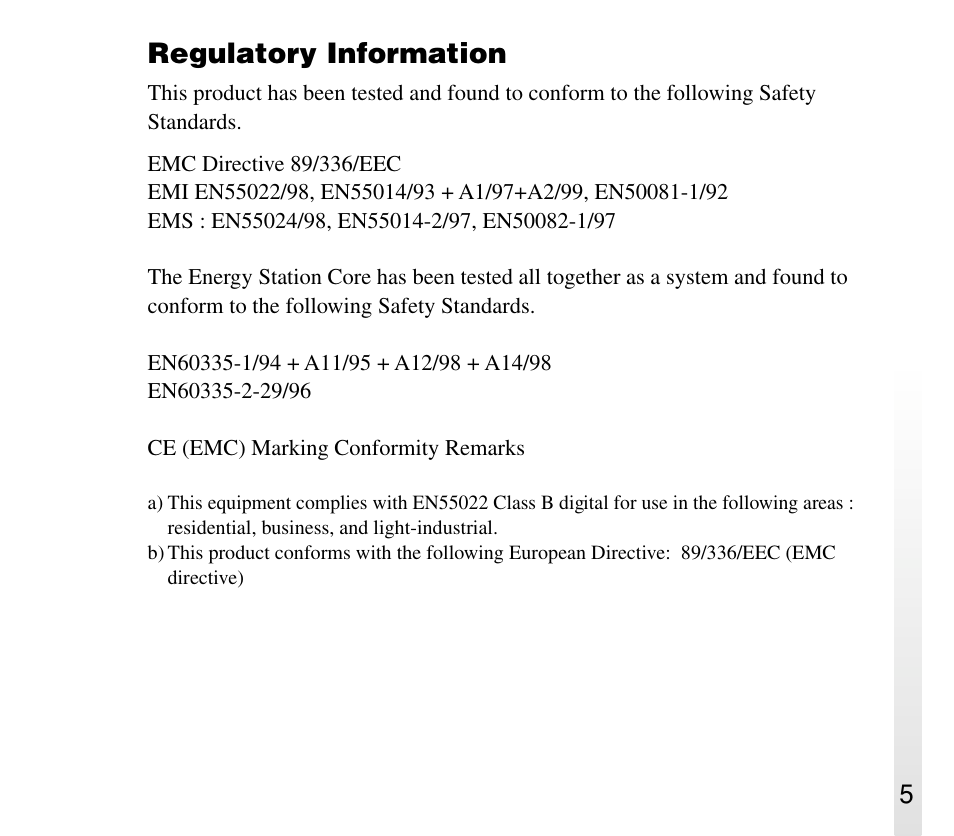 Regulatory information | Sony ERA-301P2 User Manual | Page 5 / 94