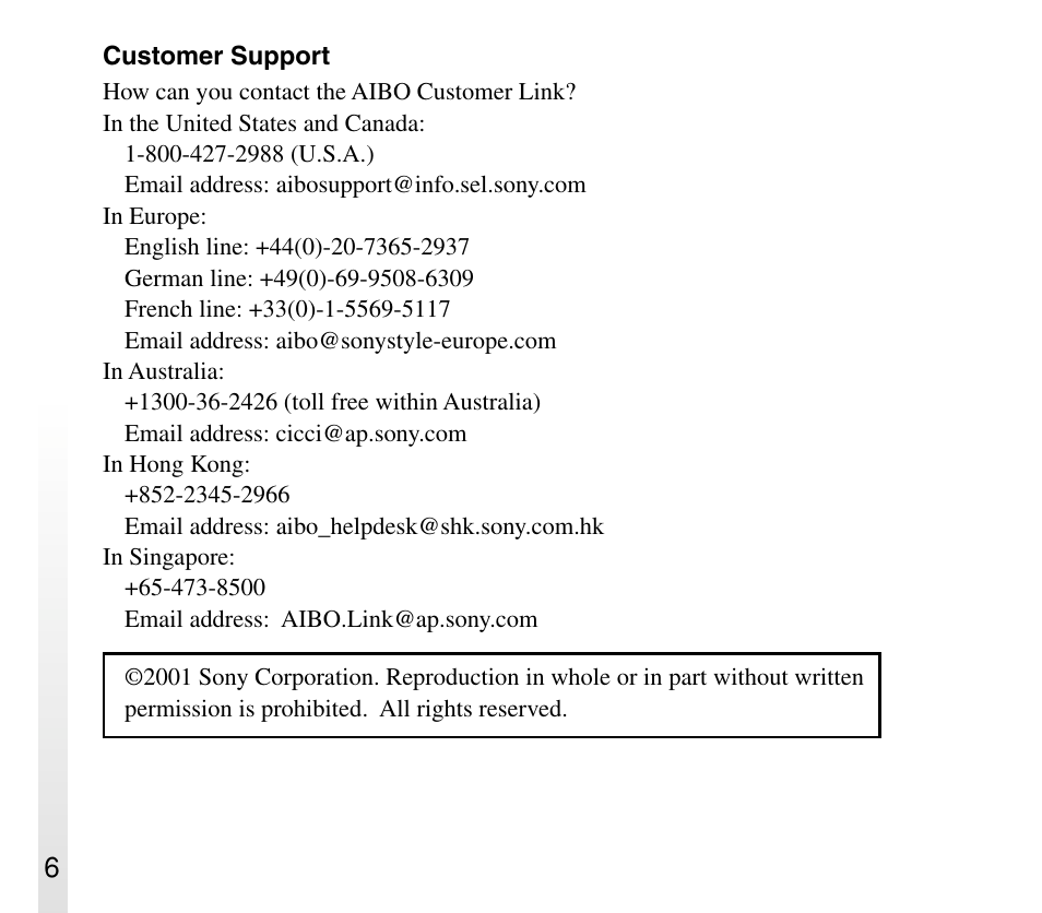 Sony ERA-301P2 User Manual | Page 6 / 94