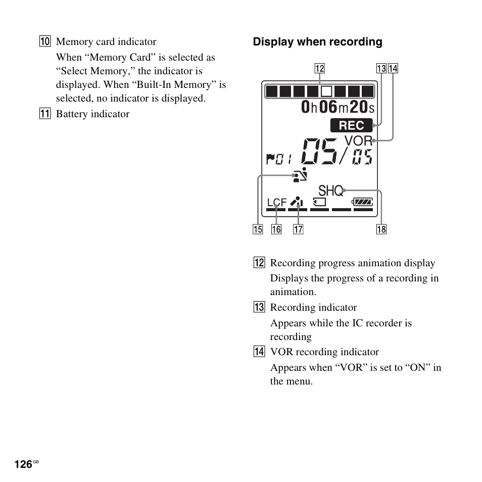 Sony ICD-PX312D User Manual | Page 126 / 132