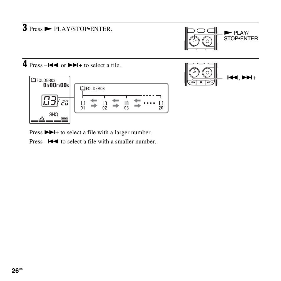 Sony ICD-PX312D User Manual | Page 26 / 132