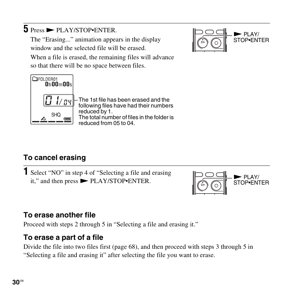 Sony ICD-PX312D User Manual | Page 30 / 132