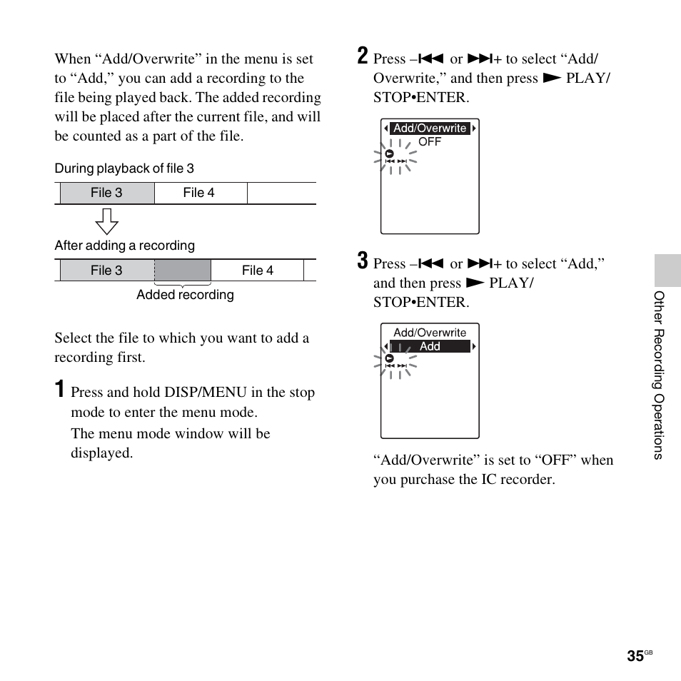 Sony ICD-PX312D User Manual | Page 35 / 132