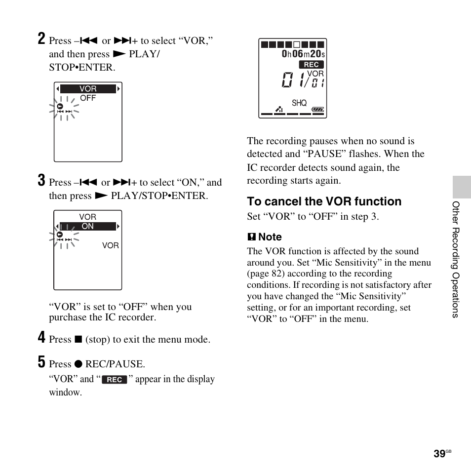 Sony ICD-PX312D User Manual | Page 39 / 132