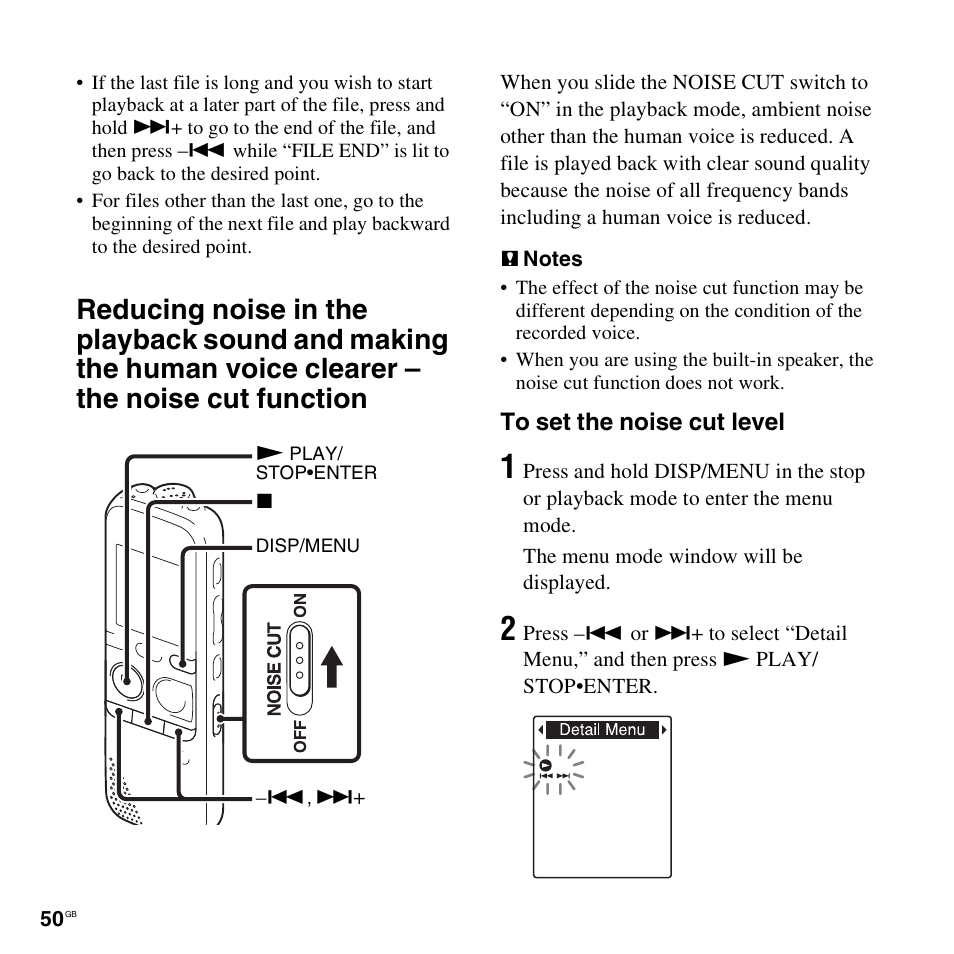 Sony ICD-PX312D User Manual | Page 50 / 132