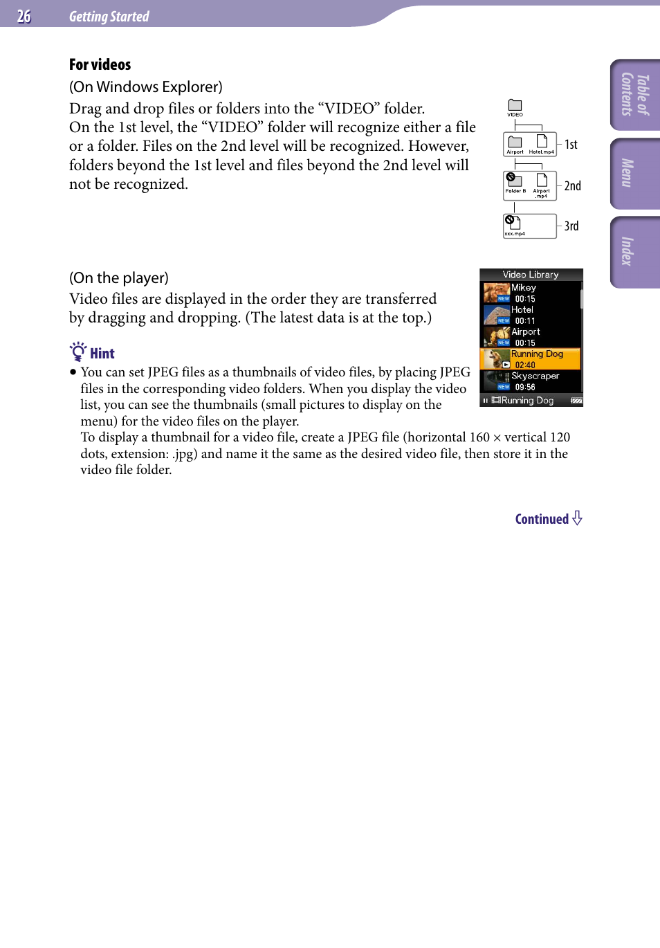 Sony NWZ-A729BLK User Manual | Page 26 / 133