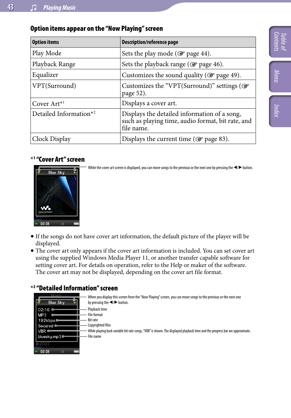 Sony NWZ-A729BLK User Manual | Page 43 / 133