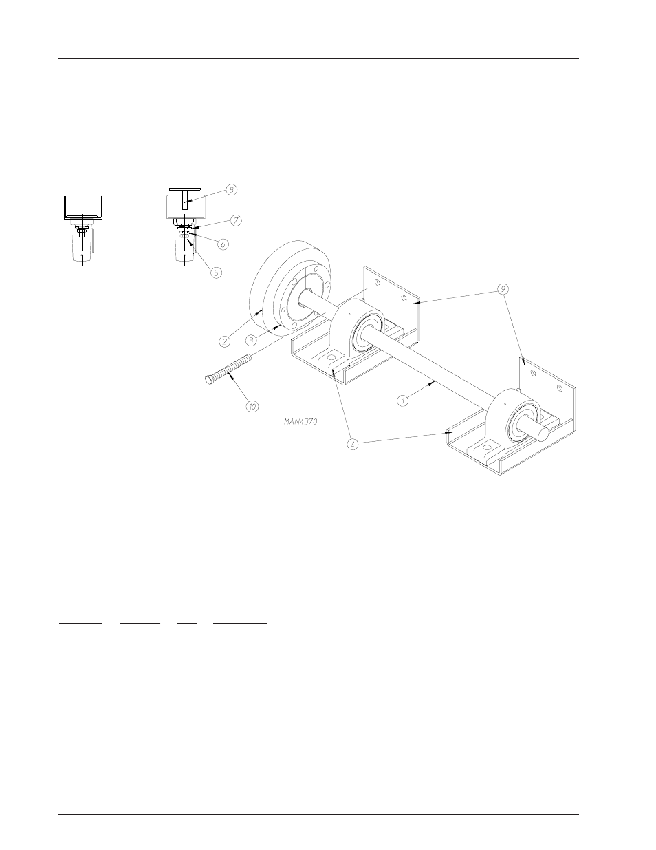 Idler shaft assembly | American Dryer Corp. ML-122 User Manual | Page 16 / 52