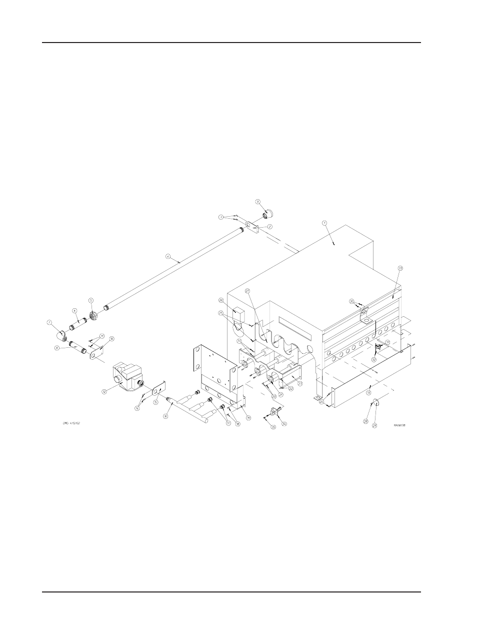 Liquid propane gas burner assembly | American Dryer Corp. ML-122 User Manual | Page 20 / 52