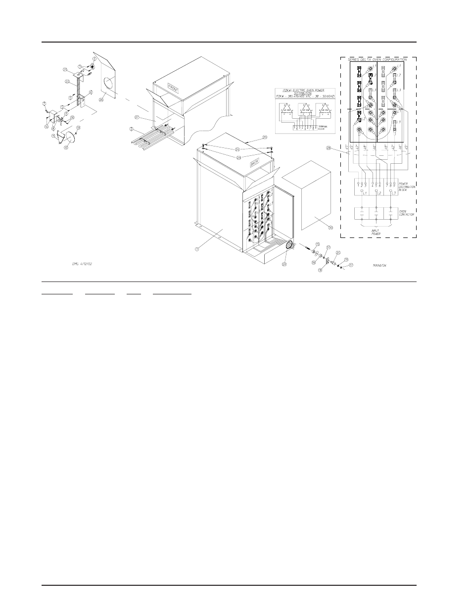 72 kw electric oven assembly | American Dryer Corp. ML-122 User Manual | Page 22 / 52