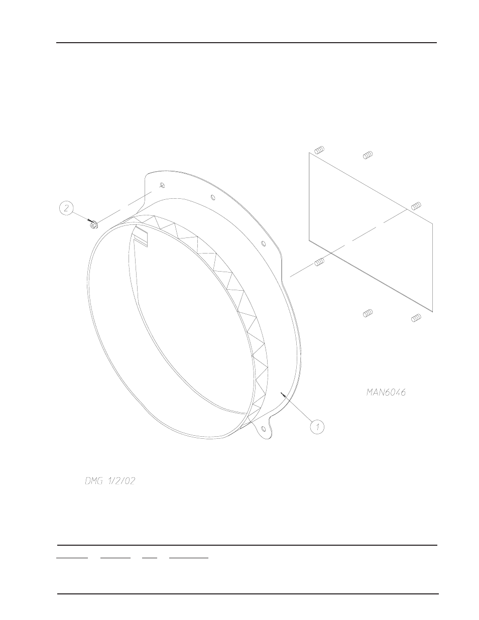 Back draft damper assembly | American Dryer Corp. ML-122 User Manual | Page 49 / 52
