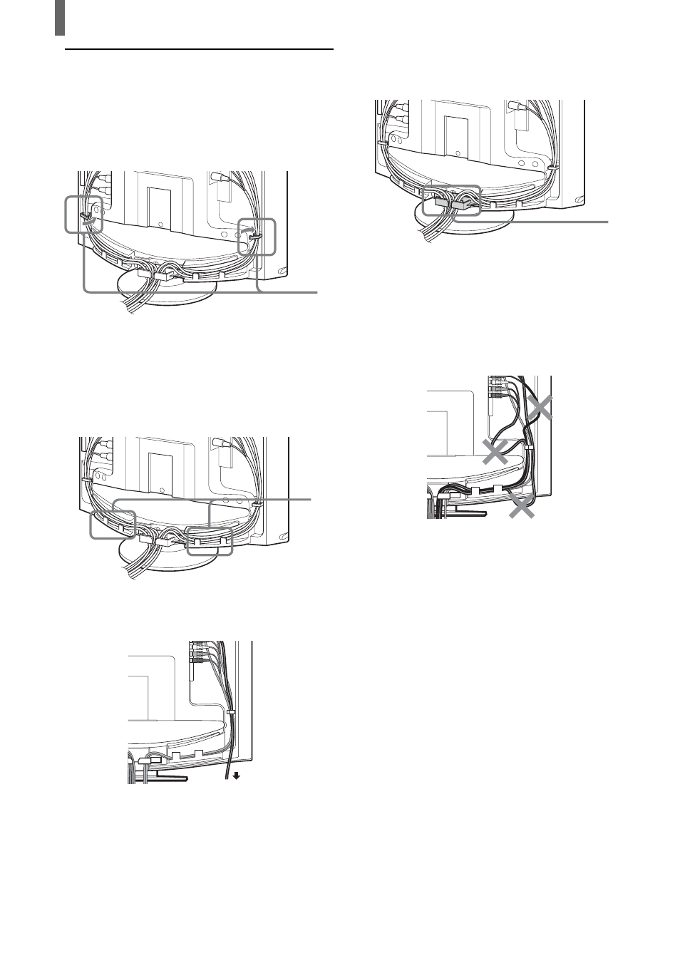 Bundling cords and cables | Sony KLV-21SR2 User Manual | Page 10 / 60
