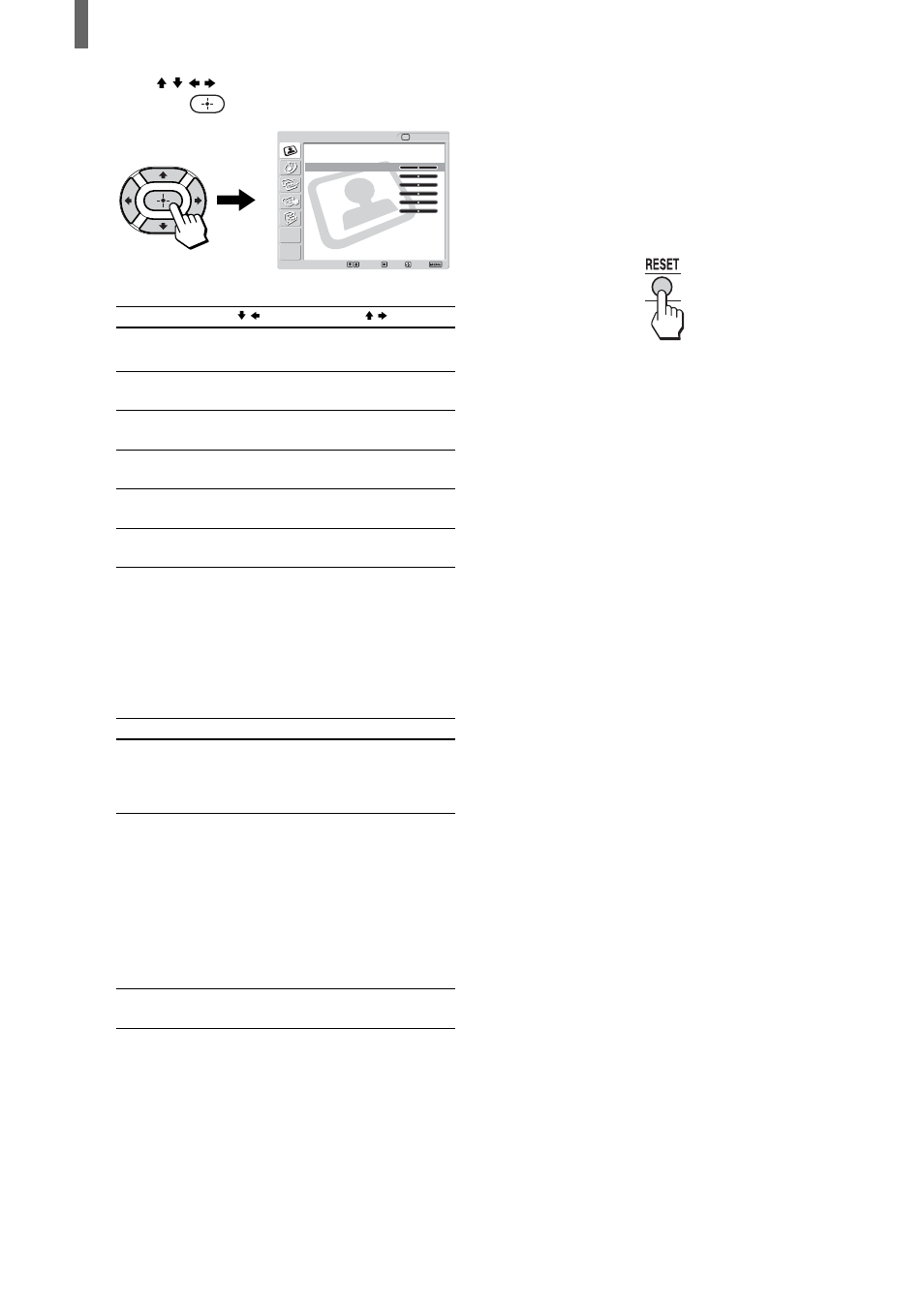 Selective options, Repeat steps 5 and 6 to adjust other options | Sony KLV-21SR2 User Manual | Page 38 / 60