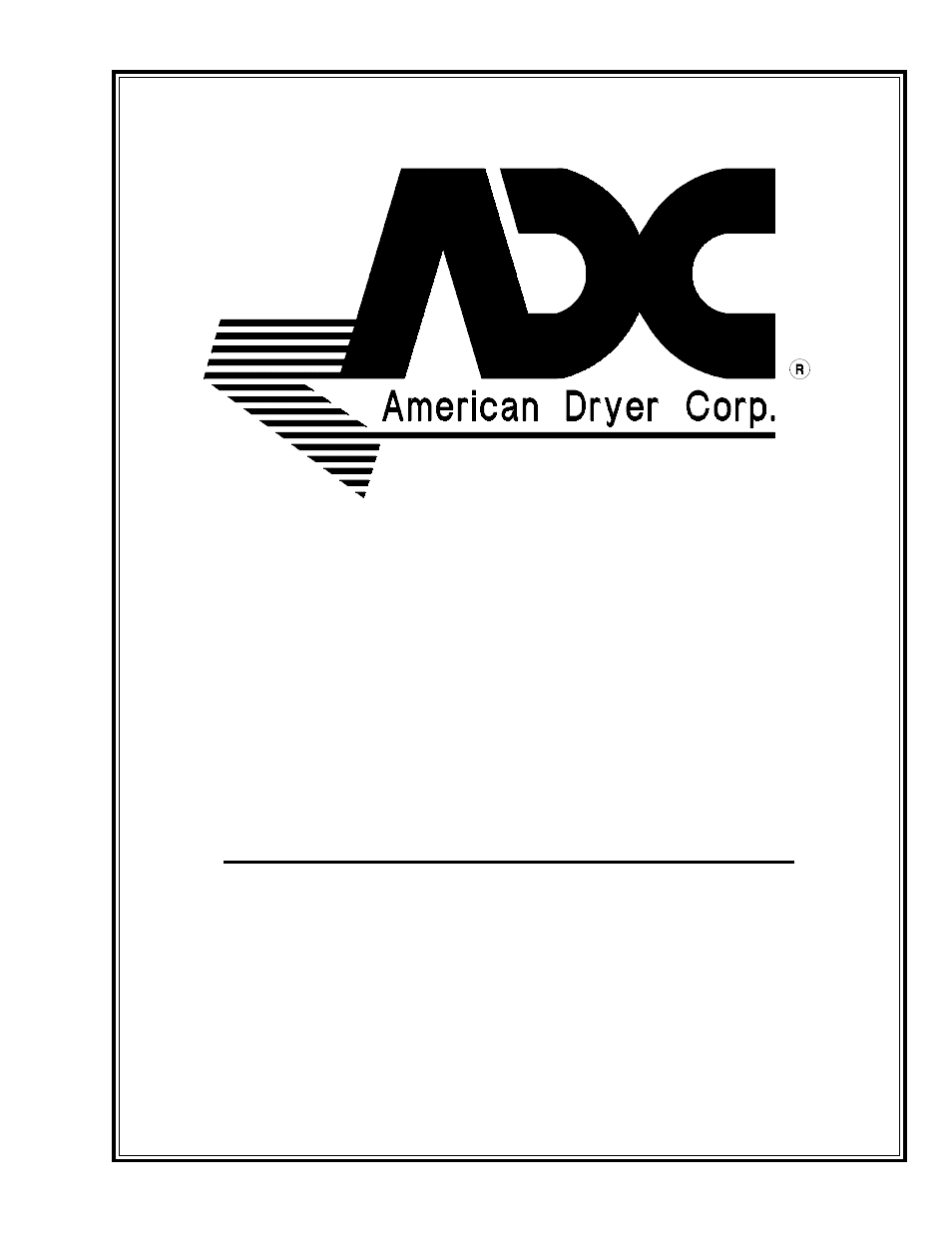 American Dryer Corp. SL31 User Manual | 12 pages