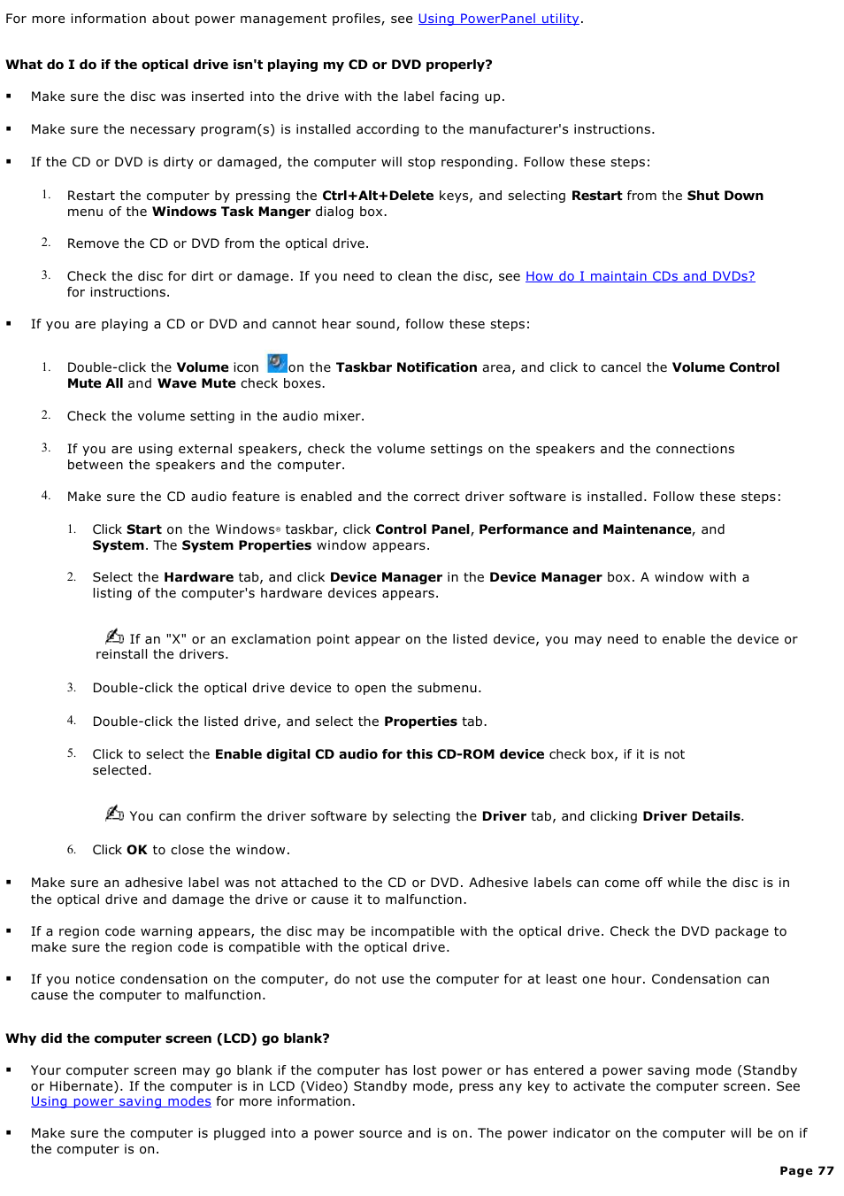 Sony PCG-Z1WAMP3 User Manual | Page 77 / 171
