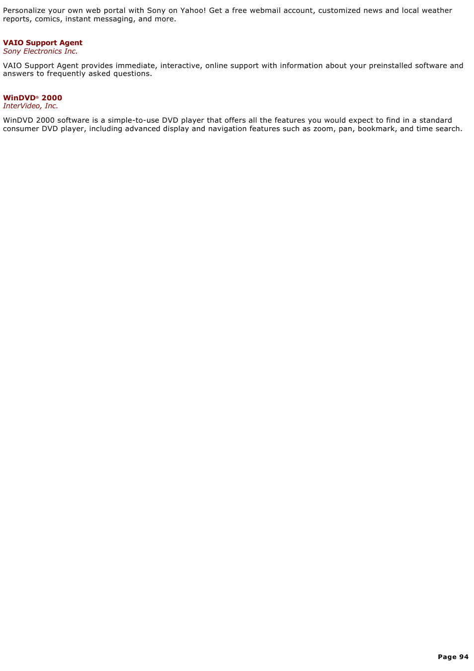 Sony PCG-R505ELP User Manual | Page 94 / 156