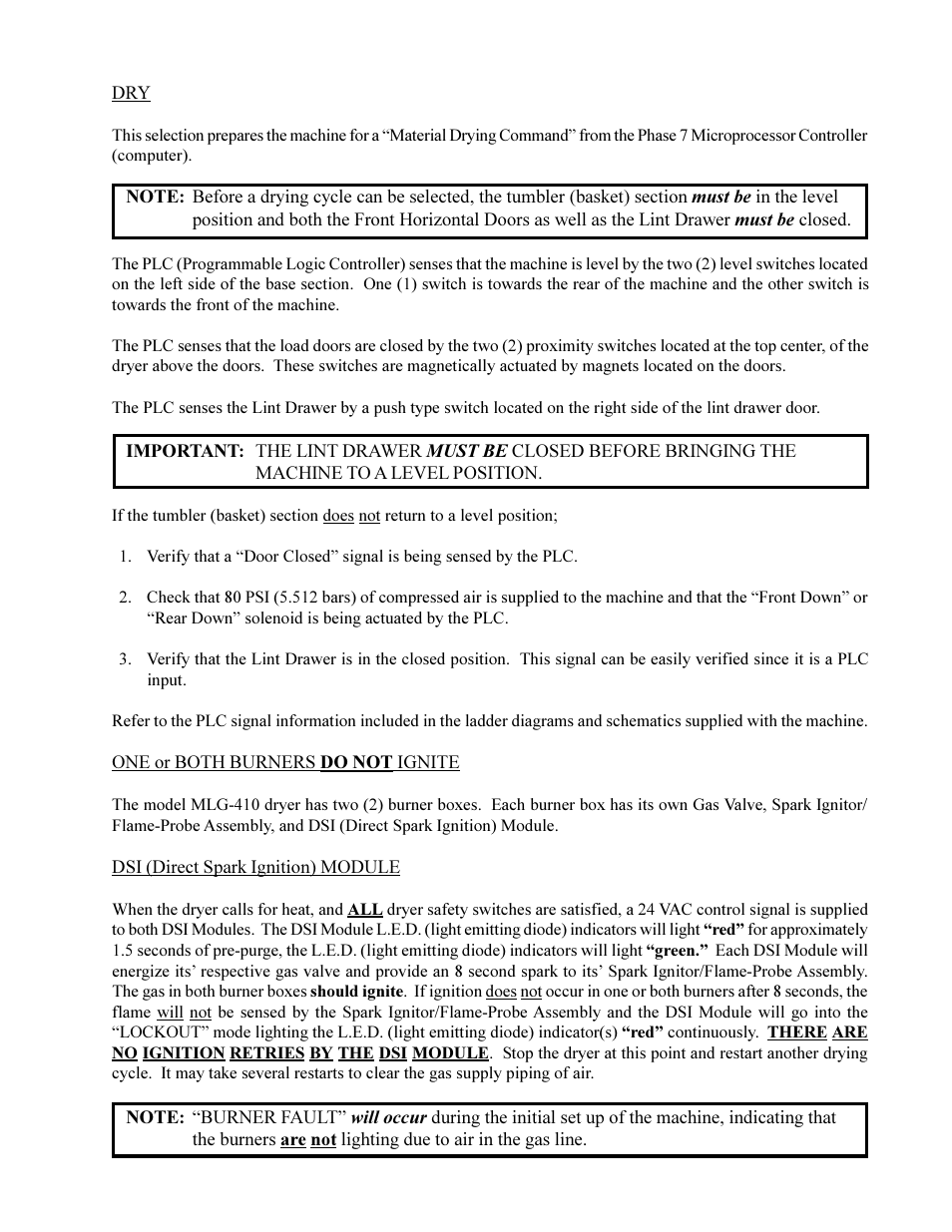 American Dryer Corp. ML-410 User Manual | Page 13 / 67