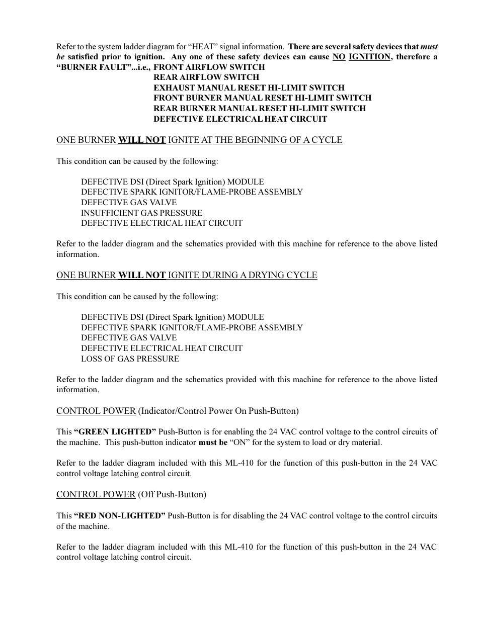 American Dryer Corp. ML-410 User Manual | Page 15 / 67