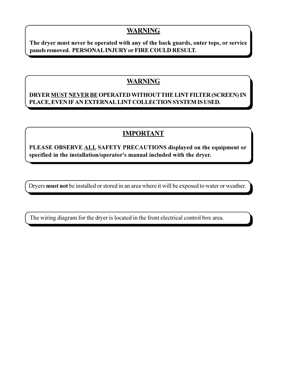 American Dryer Corp. ML-410 User Manual | Page 4 / 67