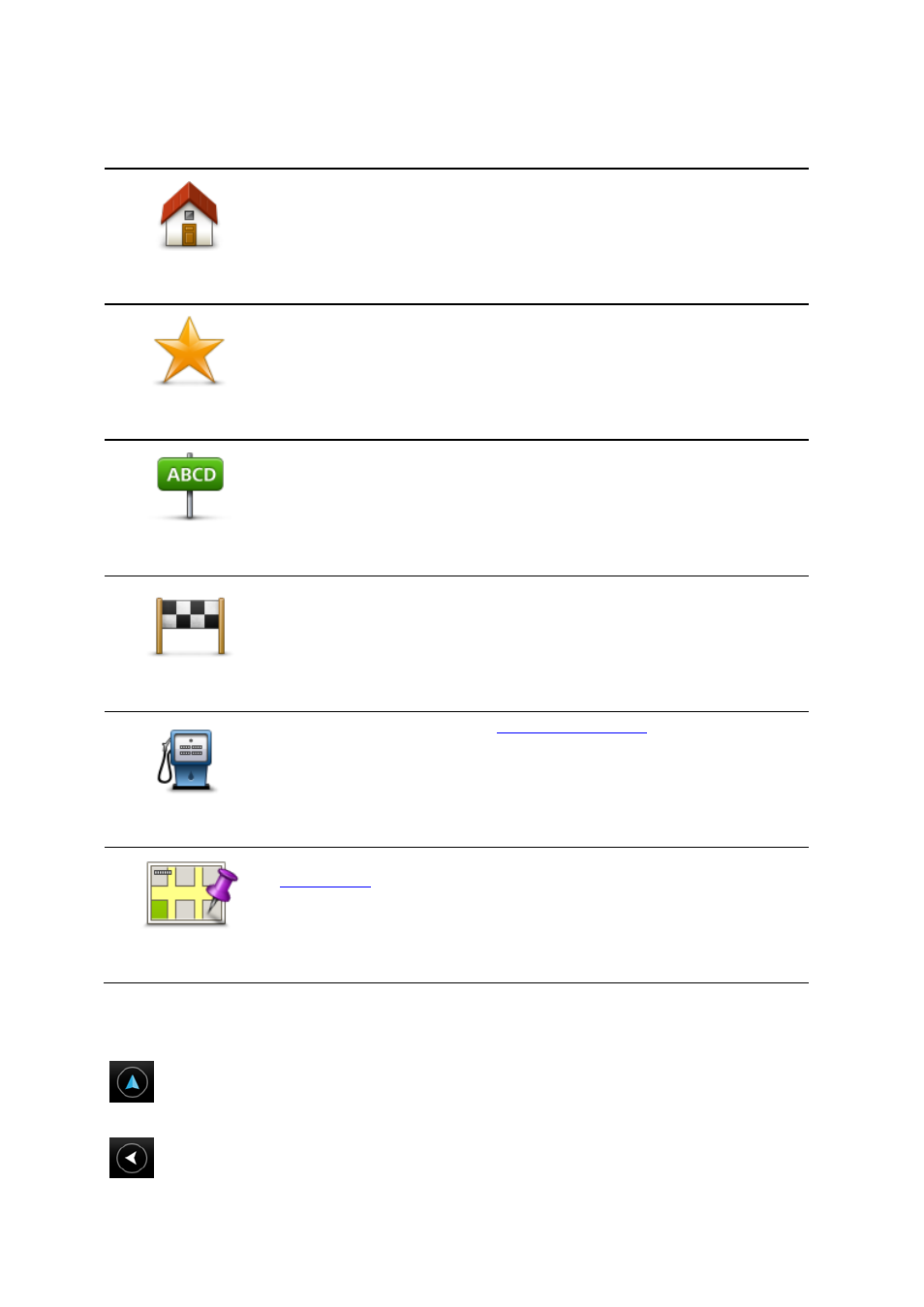 Drive to menu, Returning to the driving view | Sony XA-NV300T User Manual | Page 22 / 33