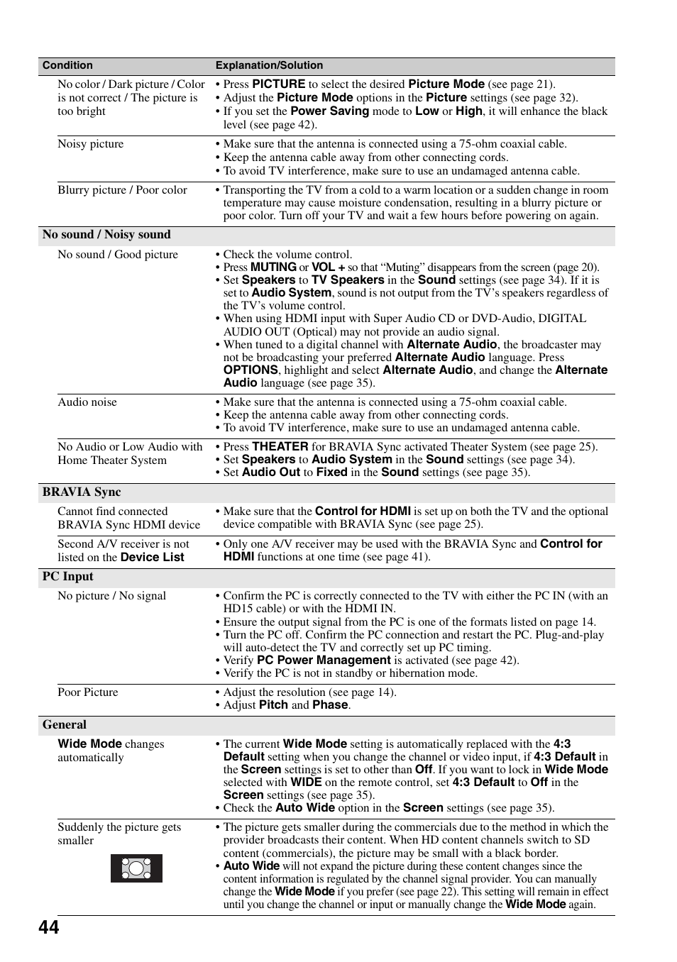 Sony KDL-32VL140 User Manual | Page 44 / 48