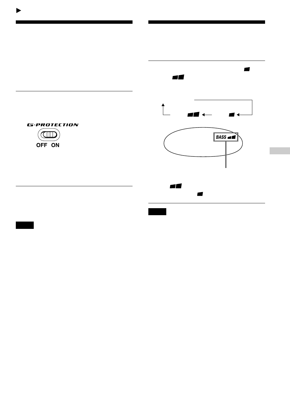 Available features, G-protection function, Emphasizing the bass sound (sound) | 11 emphasizing the bass sound | Sony D-EJ721 User Manual | Page 11 / 28