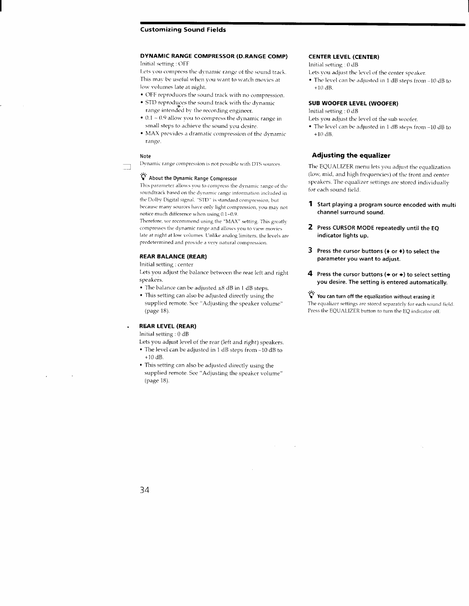 Sony STR-DA30ES User Manual | Page 34 / 51